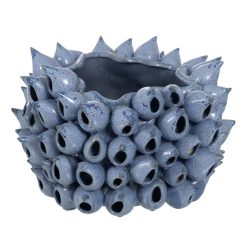 Vaso Azul Cerâmica Decoração 36