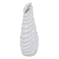 Vaso Branco Cerâmica Decoração 17