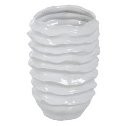 Vaso Branco Cerâmica Decoração 18