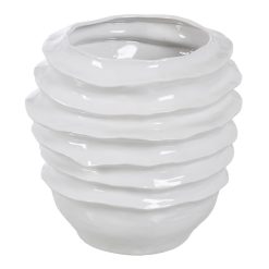 Vaso Branco Cerâmica Decoração 44