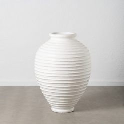 Vaso Branco Fibra De Cimento 72 X 72 X 100 Cm