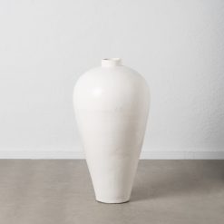 Vaso Branco Terracota  51 X 51 X 100 Cm