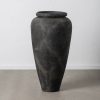 Vaso Cinzento Fibra De Cimento  62 X 62 X 120 Cm