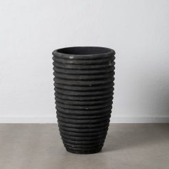 Vaso Cinzento Fibra De Cimento  72 X 72 X 100 Cm