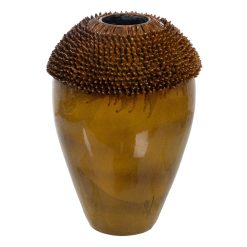 Vaso Mostarda Cerâmica Decoração 39