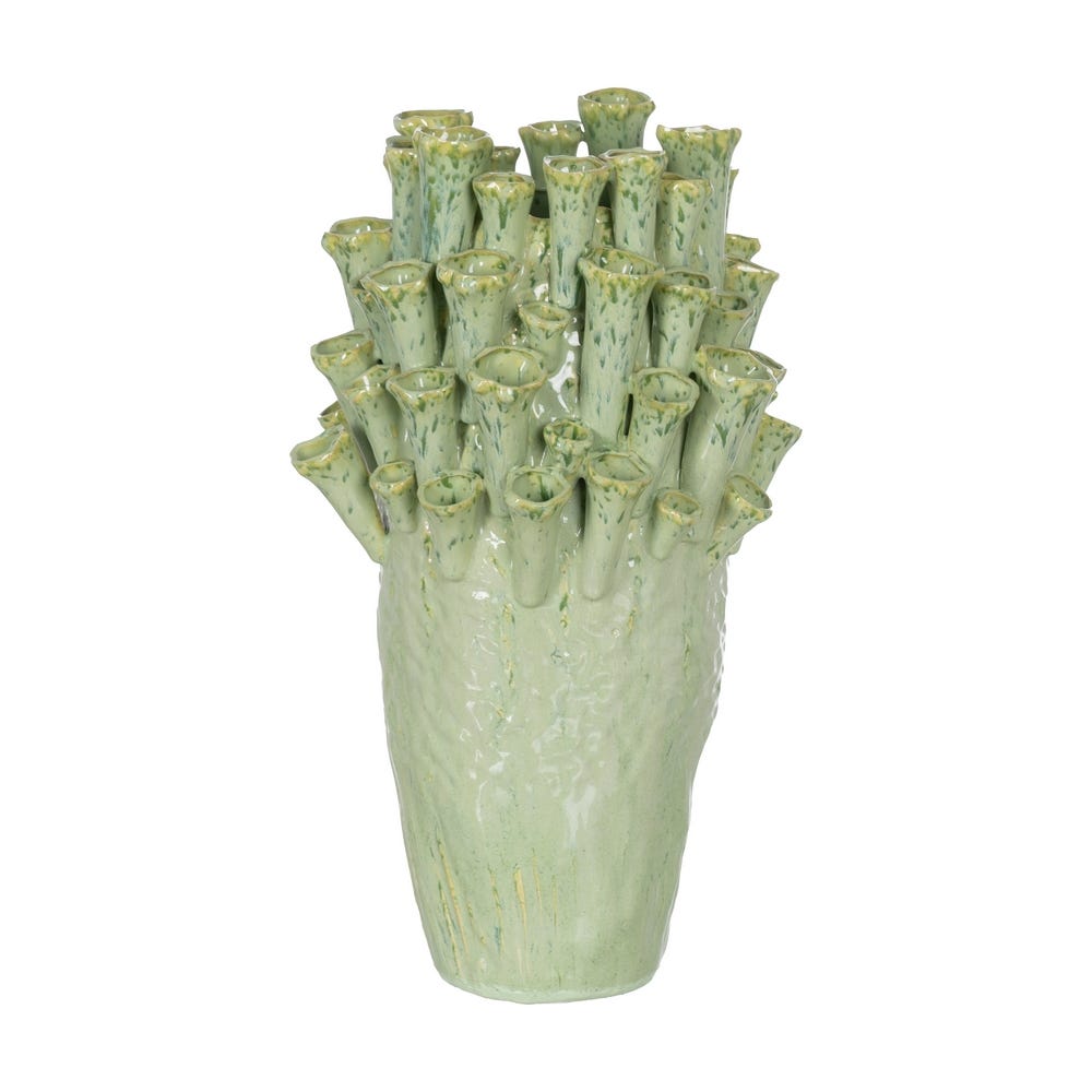 Vaso Verde Cerâmica Decoração 28